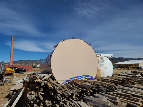 Peabody Tectank Lime Storage Silo, 12' X 45' H, 3700 Cu.ft.)